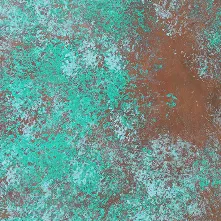 THINGOO TX-1104 Ember Copper Art Gilded Panel finish sample