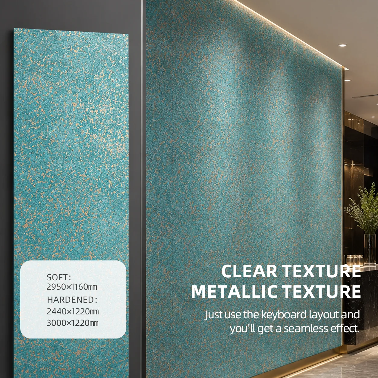 THINGOO liquid metal decorative wall panel application