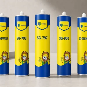 THINGOO silicone adhesive product range for construction sealing and MCM installation